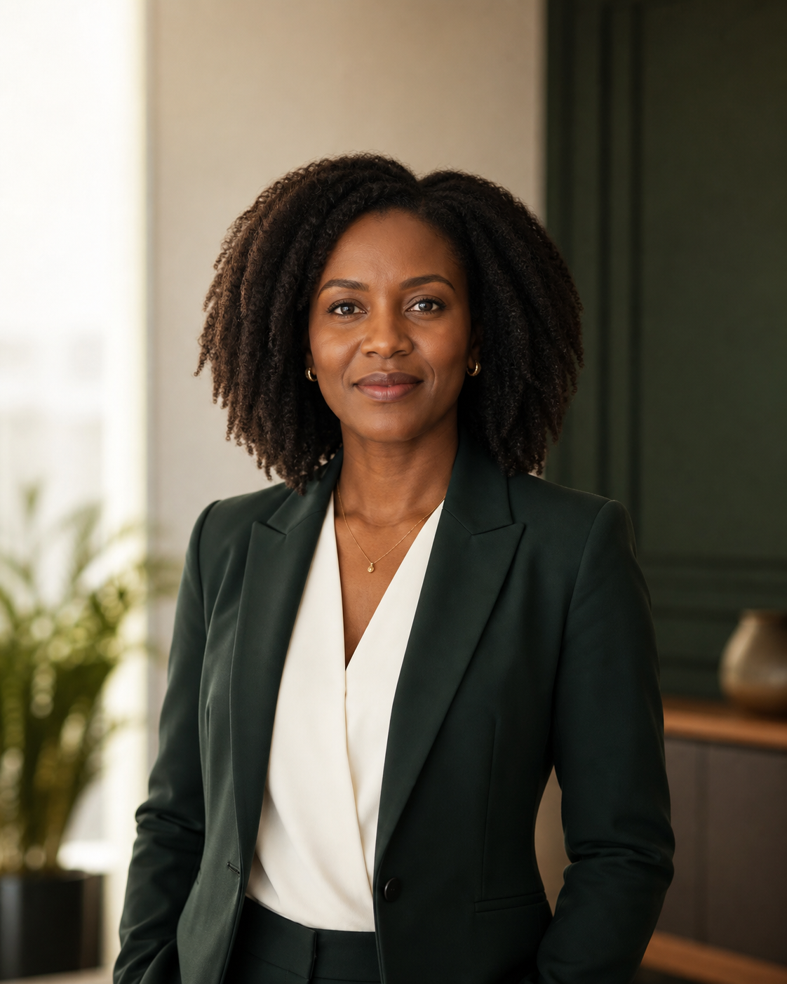 Imagem temporária de uma advogada negra representando Geniquesle Soares Sampaio